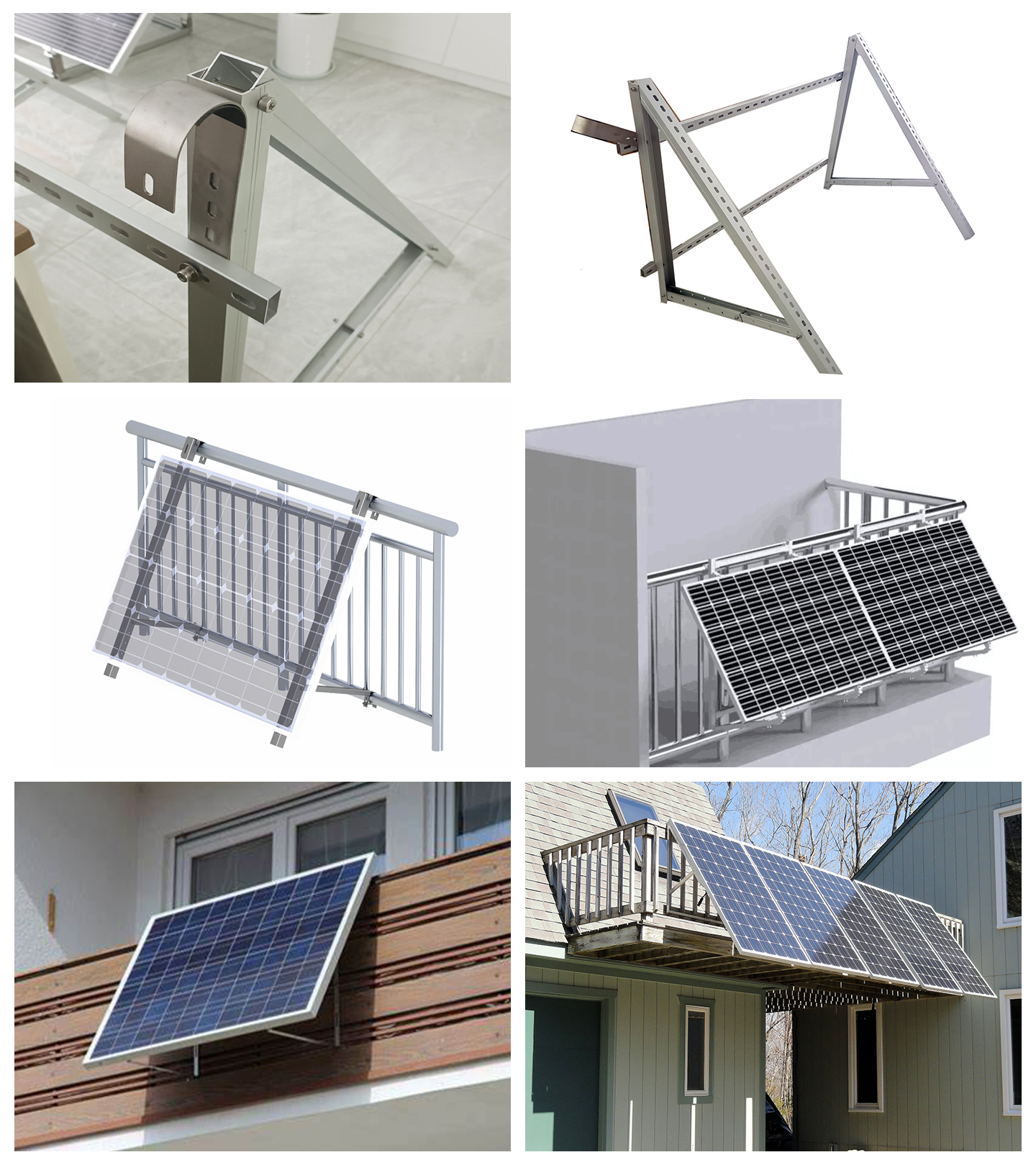 Solar-Montagesystem für den Balkon
