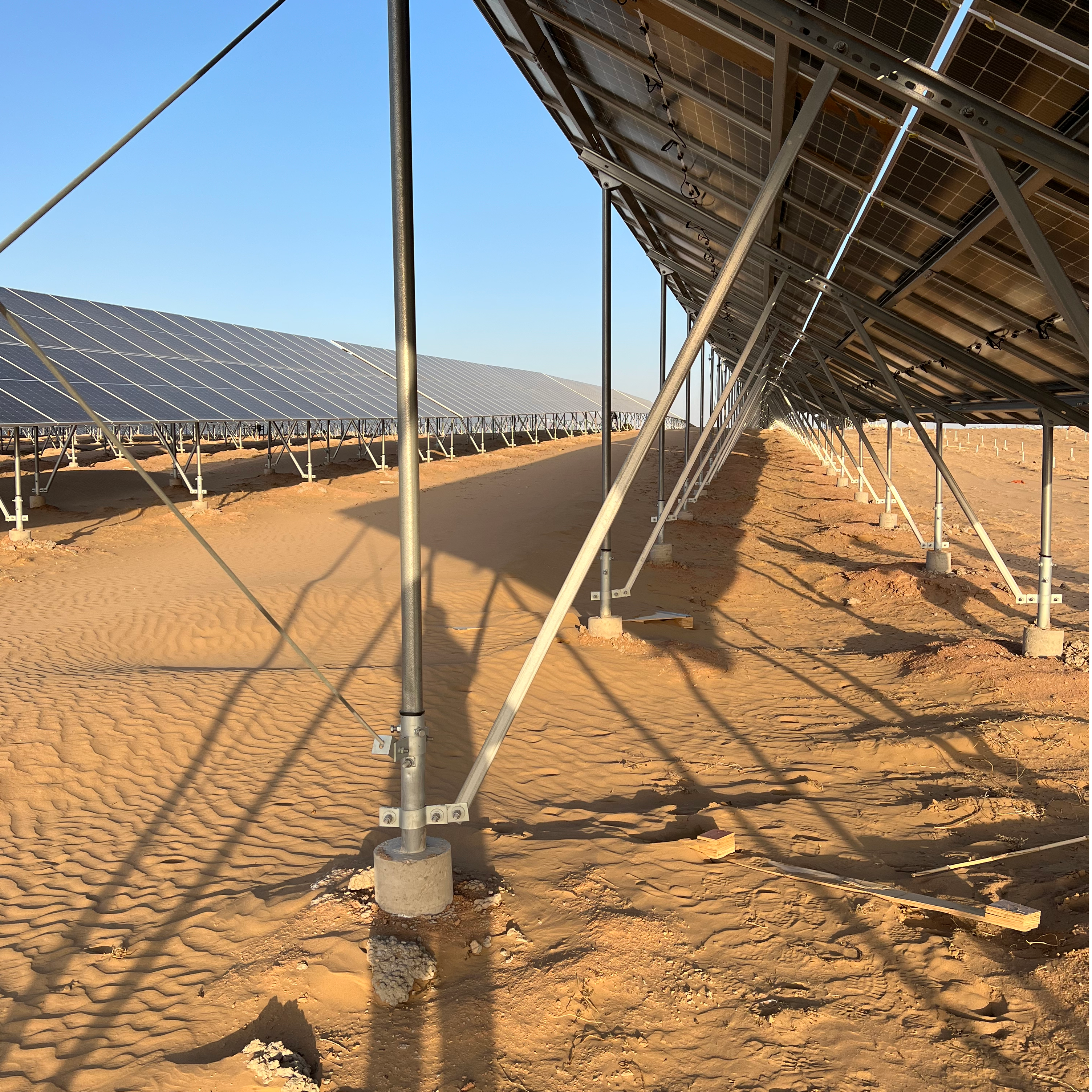 Günstigstes Bodenmontage-Solarregalsystem. Solar-Bodenmontagesystem