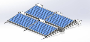 Solarzubehör Halterungen für die Solardachmontage auf Flachdächern