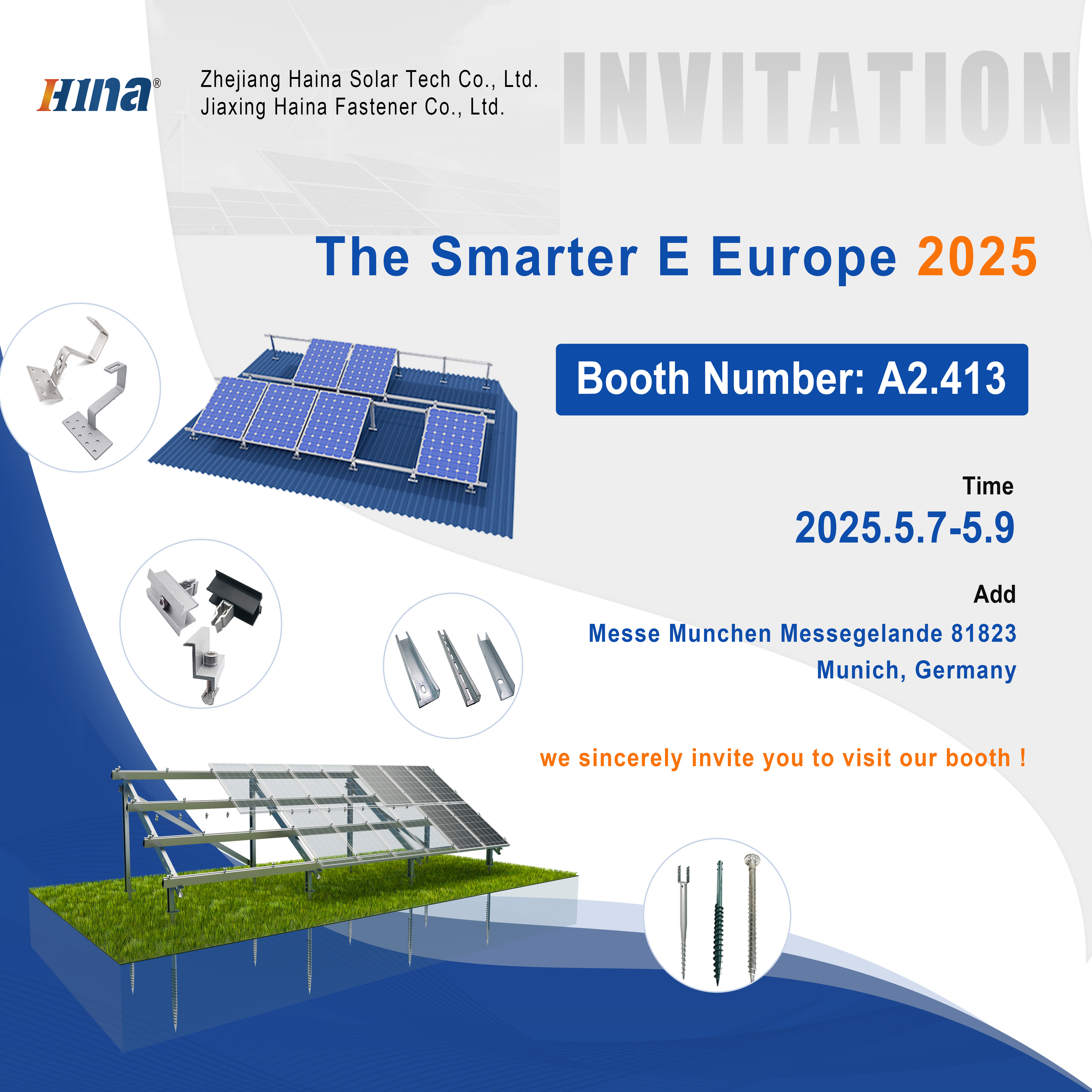 Einladung | Treffen Sie Haina Solar Tech bei der intelligenten Europa 2025