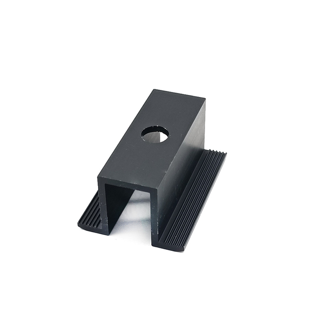 Aluminium Black Solar Panel Bracket Clamp Kit Mid Clamp für Dachmontagesysteme