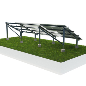 Sonnenkollektoren gemahlene Solarmontagestruktur mit Beton Block Foundationa