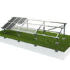 Sonnenkollektoren gemahlene Solarmontagestruktur mit Beton Block Foundationa