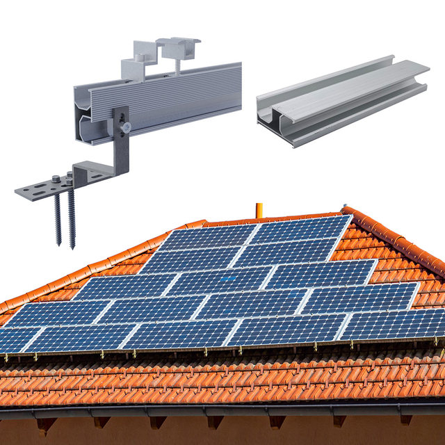 Solarpanel -System Fixed Hakenfliesen -Dach -Montagehalterung für Solarfliesendach -Montagestruktur