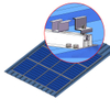 Aluminium Rail -Lösung für Trapezoidal -Metalldach -Solarzformsystem Home Solar Panel System