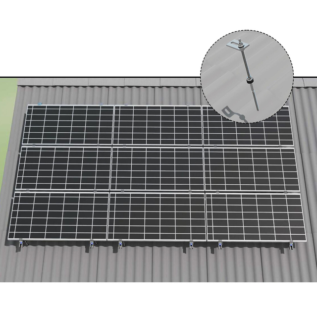 Solar-Metalldach-Solarmontagesystem mit Solar-Stockschraube